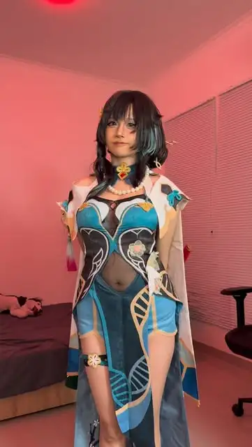 亚哈ahab (2) 亚哈ahab 蓝白未来机甲风 Cosplay 老猫2025作品