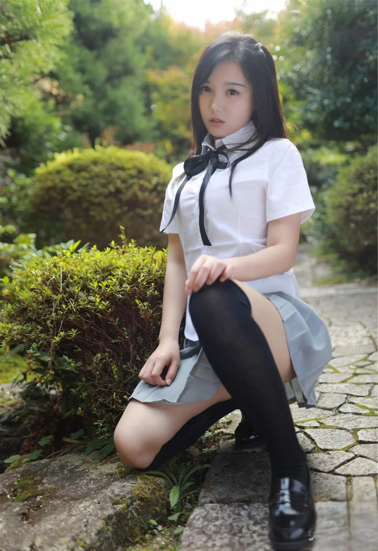 徐微微 黑色吊带清冷御姐私房写真 高级气场摄影