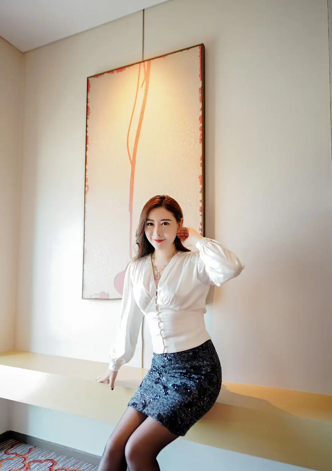 王婉悠Queen 白色衬衫知性风 优雅御姐私房写真 高清模特摄影作品 2025最新合集