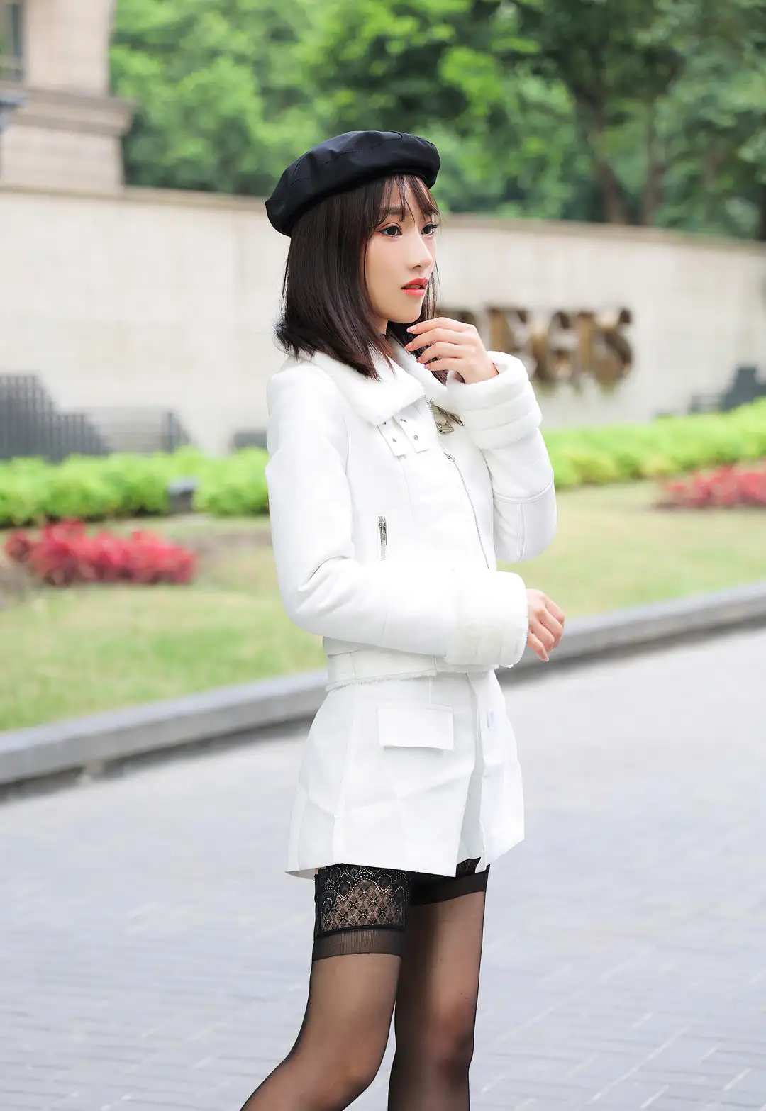 Ximen Xiaoyu outdoor travel photography bohemian sheer chiffon cover up beach sunset look