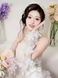 陈柒柒 (4) 陈柒柒 白色花朵礼服 甜美梦幻私房 老猫2026作品
